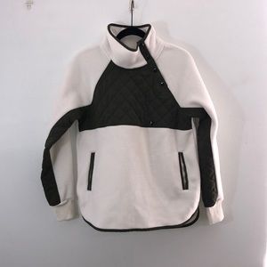 Abercrombie & Fitch Asymmetrical Snap-Up Fleece
